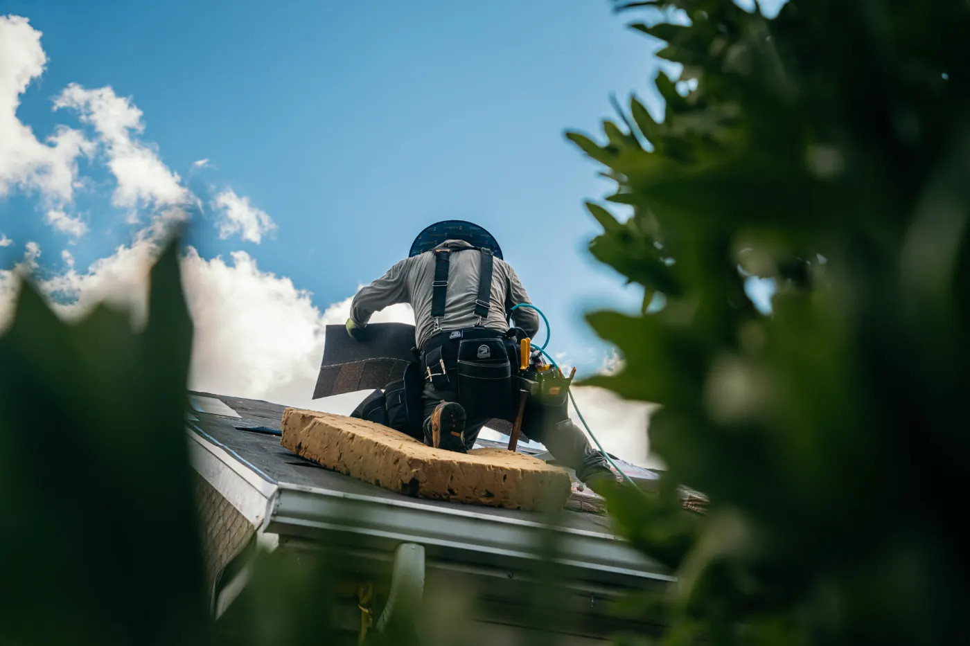 Storm damage documented on a Cumberland home