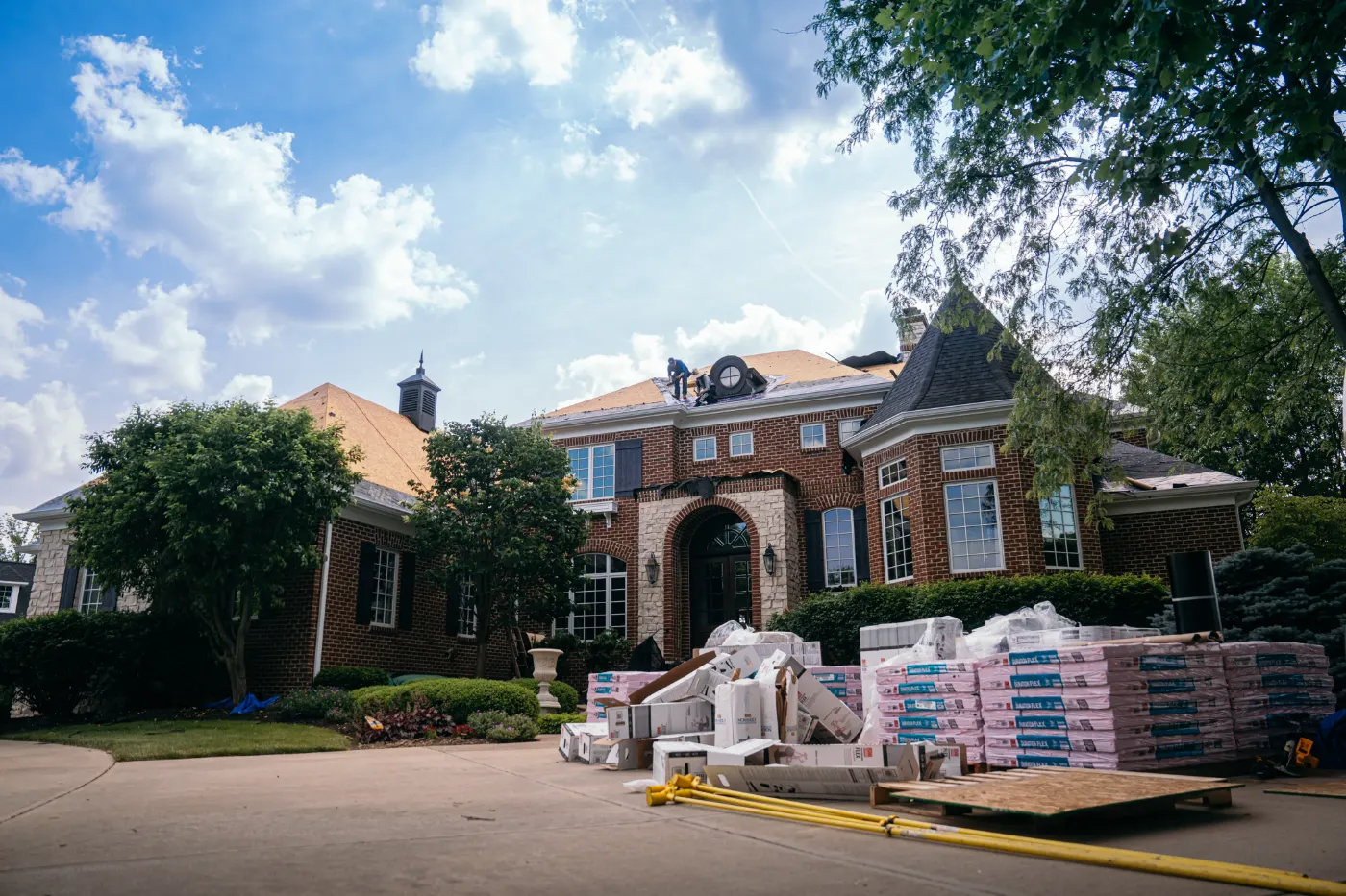 Roof inspection documented on a Cumberland home